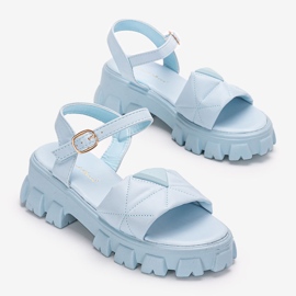 Sandálias azuis na plataforma Ferlandi azul 1