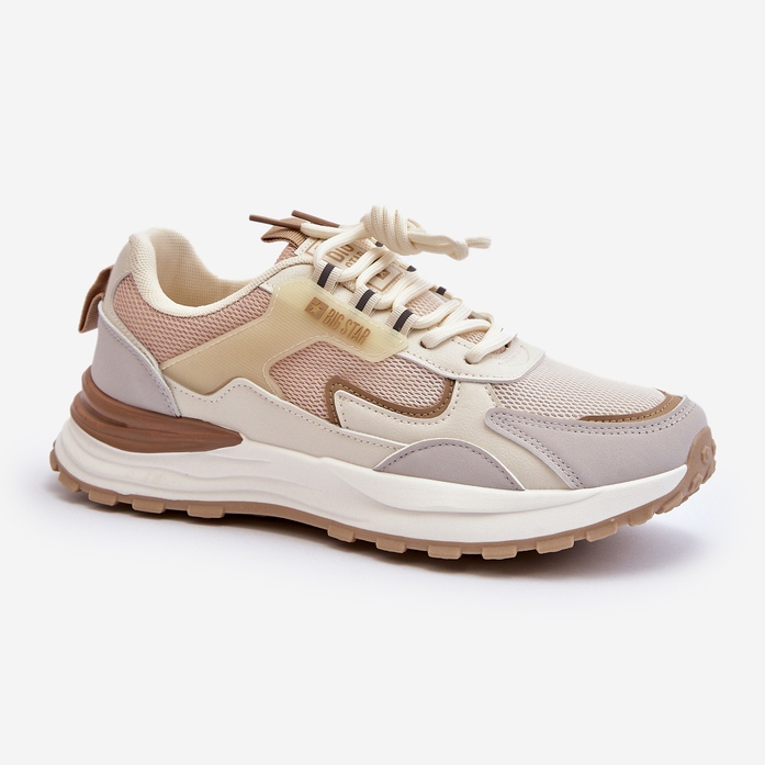 Tênis feminino Big Star NN274A098 bege 2