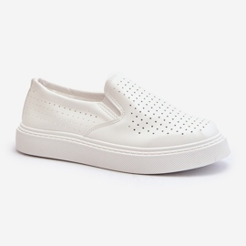 Tênis feminino slip-on aberto branco Echossia branco 2
