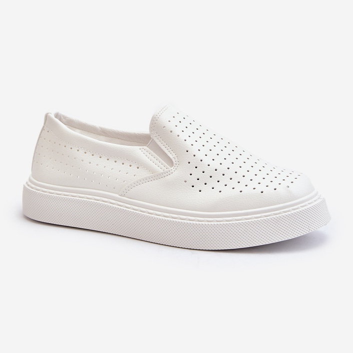 Tênis feminino slip-on aberto branco Echossia branco 2