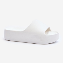 Chinelos femininos com sola grossa branco Oreithano 1