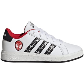 Tênis Adidas Grand Court Homem-Aranha K Jr IG7169 branco 1