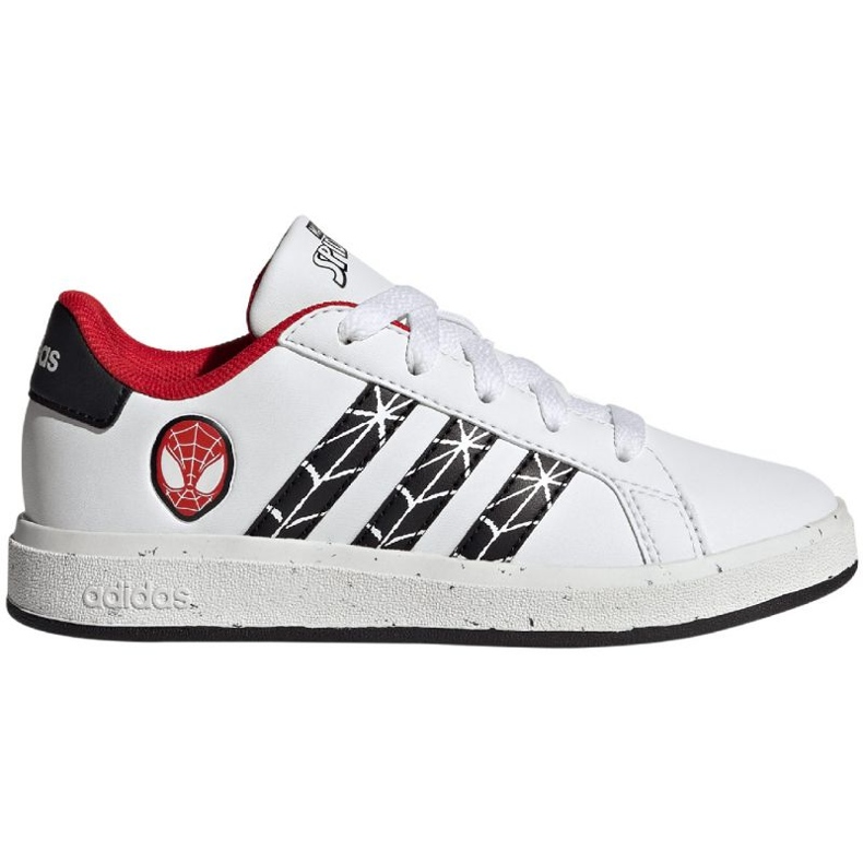 Tênis Adidas Grand Court Homem-Aranha K Jr IG7169 branco 1