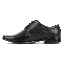 Lukas Sapatos de couro preto j1 preto 1
