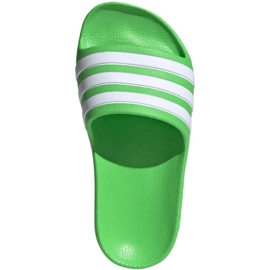 Chinelos Adidas adilette Aqua Slides Jr IG4859 verde 1 Chinelos Adidas adilette Aqua Slides Jr IG4859 verde 1