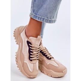 Tênis feminino Lammes Khaki bege 2