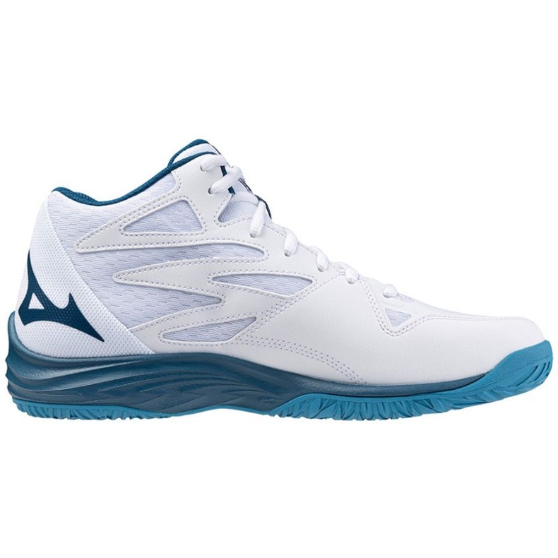 Tênis de voleibol Mizuno Thunder Blade Z Mid M V1GA237521 branco 1 Tênis de voleibol Mizuno Thunder Blade Z Mid M V1GA237521 branco 1