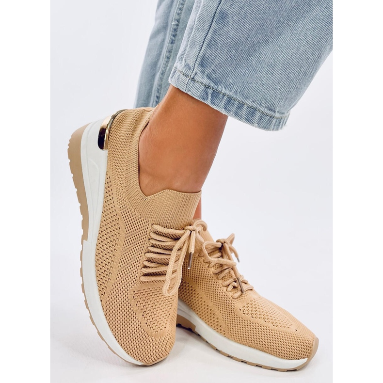 Faggio Khaki meias meias bege 2