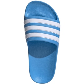 Chinelos Adidas Adilette Aqua Slides Jr ID2621 azul 1 Chinelos Adidas Adilette Aqua Slides Jr ID2621 azul 1