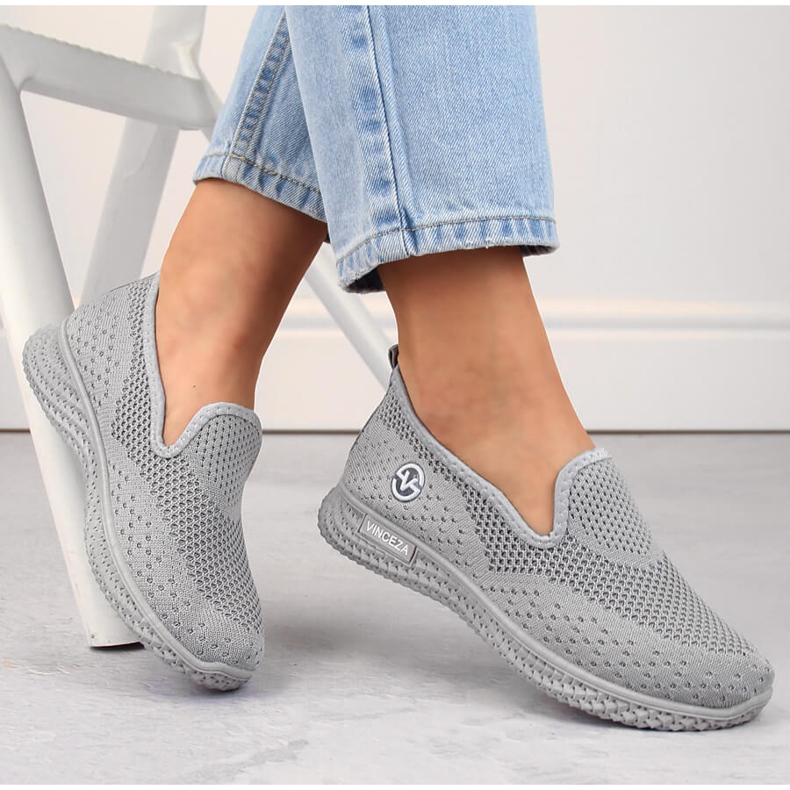 Calçado desportivo feminino cinzento Vinceza 34602 cinza 1
