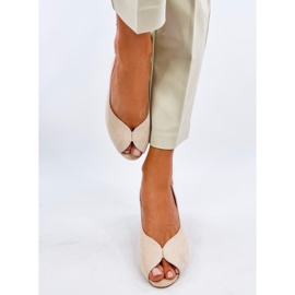 Sandálias de salto alto Venus Bege 1