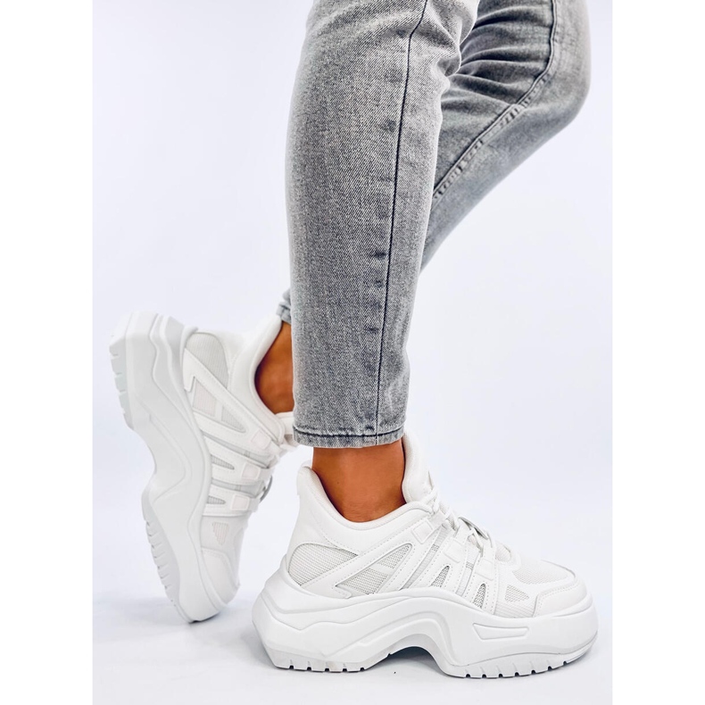 Tênis de cunha branca Nuthall branco 2