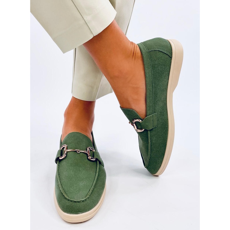 Mocassins de mulher Milva Green verde 2