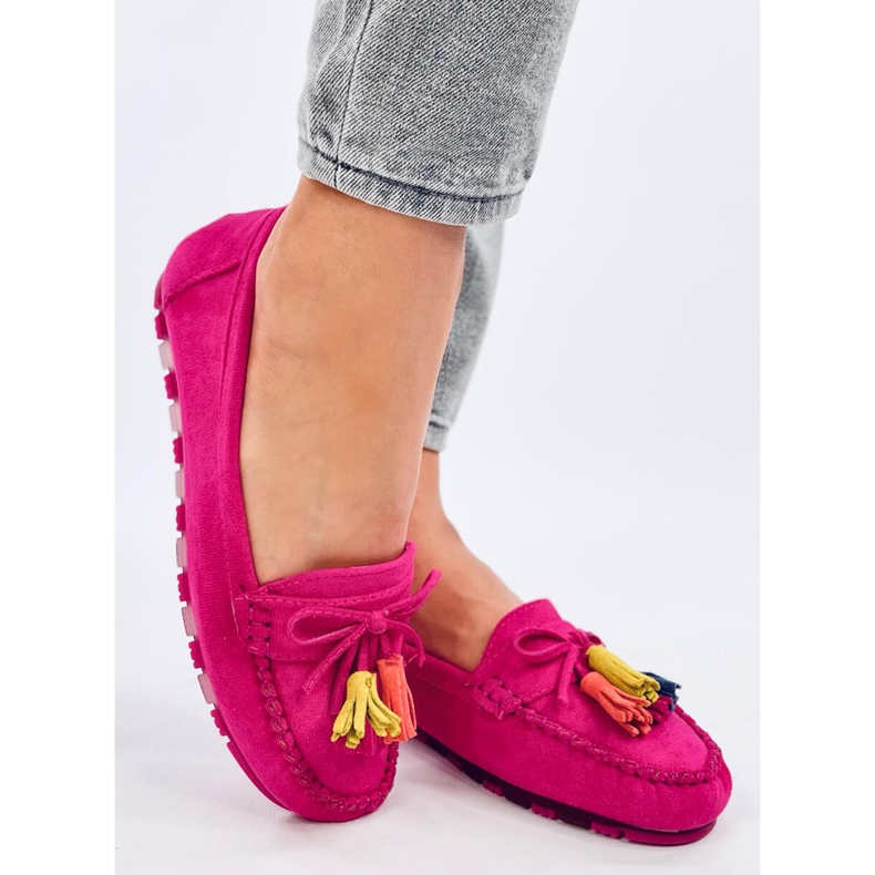 Mocassim com franjas fúcsia Tamla rosa 2 Mocassim com franjas fúcsia Tamla rosa 2