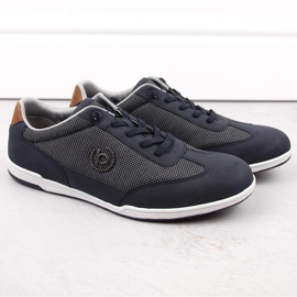 Calçado desportivo masculino confortável, azul marinho Bugatti NN153404 1