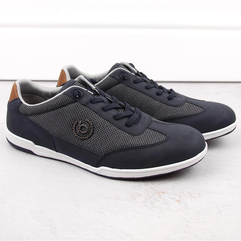 Calçado desportivo masculino confortável, azul marinho Bugatti NN153404 1
