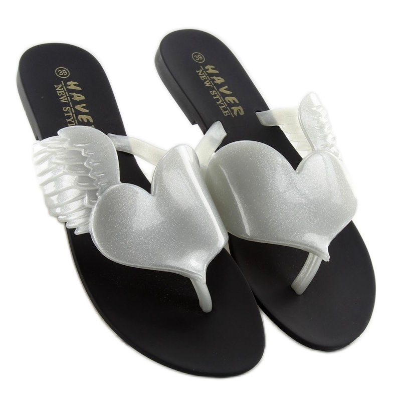 Coração voador Meliski KM116 PRETO / PRATA branco 2