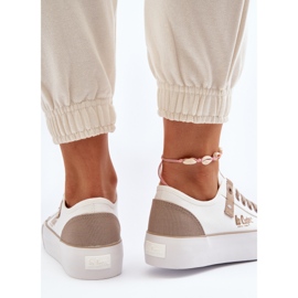 Lee Cooper LCW-24-31-2198 Tênis feminino de tecido, branco 2