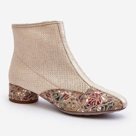 Botas trançadas de salto alto Maciejka 04937-22 Bege Claro 2 Botas trançadas de salto alto Maciejka 04937-22 Bege Claro 2