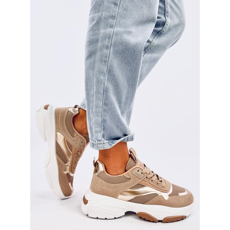 Tênis femininos Baltha Khaki bege 2