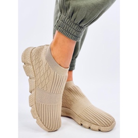 Calçado desportivo Darts meia bege 2