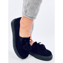 Krauss Mocassins pretos com borla 2 Krauss Mocassins pretos com borla 2