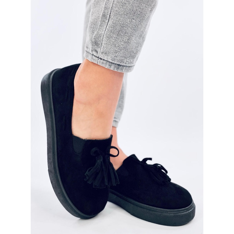 Krauss Mocassins pretos com borla 2 Krauss Mocassins pretos com borla 2