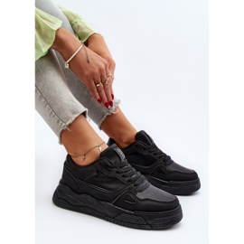 Tênis feminino Big Star NN274666 preto 2