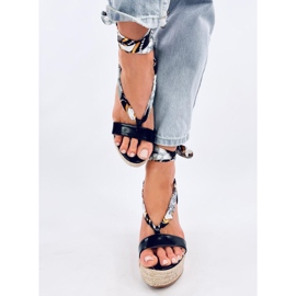 Birrel Sandálias alpercatas pretas com cunha preto 1 Birrel Sandálias alpercatas pretas com cunha preto 1