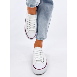 Tênis clássico com cadarço da Levens White branco 1