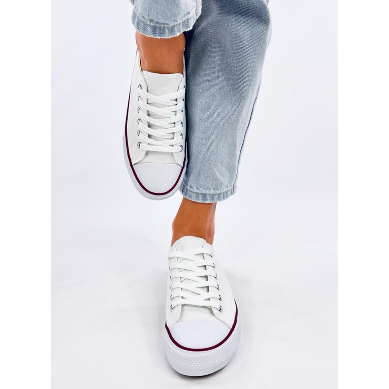 Tênis clássico com cadarço da Levens White branco 1 Tênis clássico com cadarço da Levens White branco 1