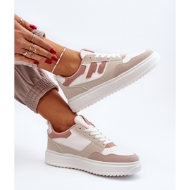 Tênis baixo feminino bege Regines 2