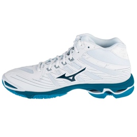 Tênis de voleibol Mizuno Wave Voltage Mid M V1GA216586 branco 1