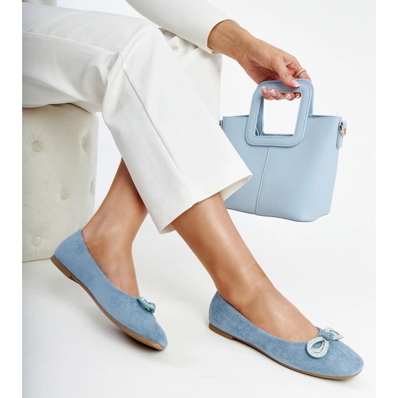 Sapatilhas azuis com laço de Gaillou azul 1