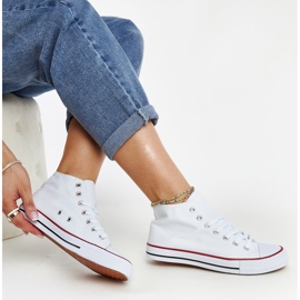 Tênis cano alto branco Eliska 1