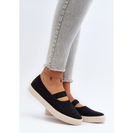 Tênis feminino Big Star NN274603 preto 2