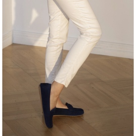 Marco Shoes Mocassins de camurça azul 1