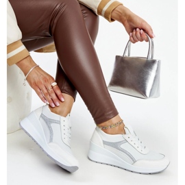 Tênis de cunha Hermina branco 1