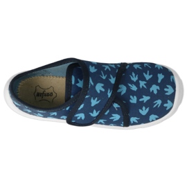 Chinelos infantis Befado com fecho de velcro 974Y476 azul 3