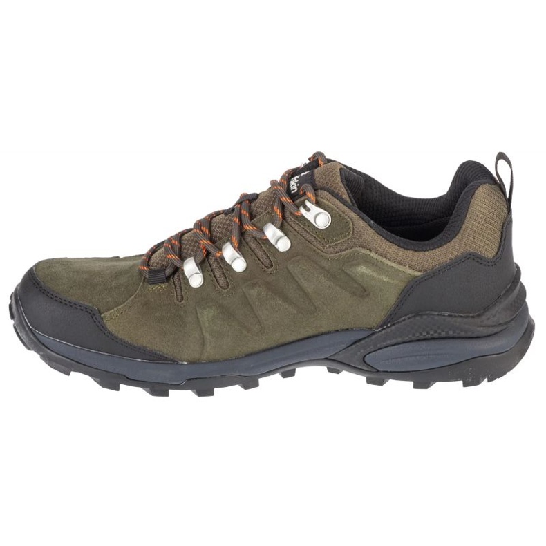 Sapatos Jack Wolfskin Refugio Texapore Low M 4049851-4287 verde 1