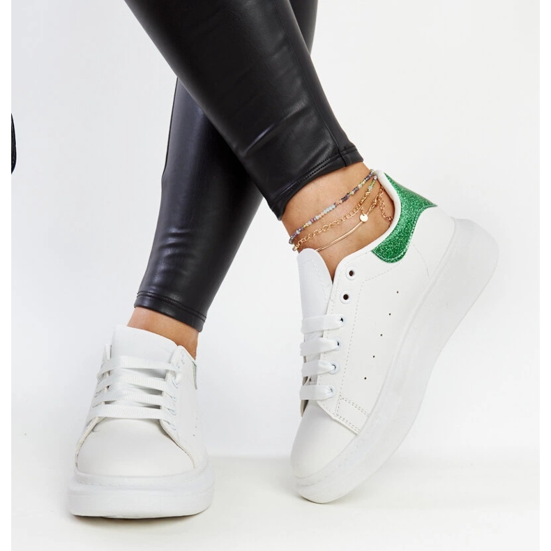 Tênis Fatimah de couro ecológico branco 2