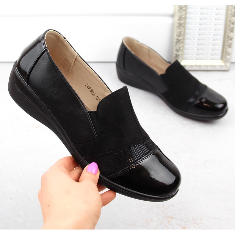 News Sapatos femininos confortáveis, pretos Unisoft 1