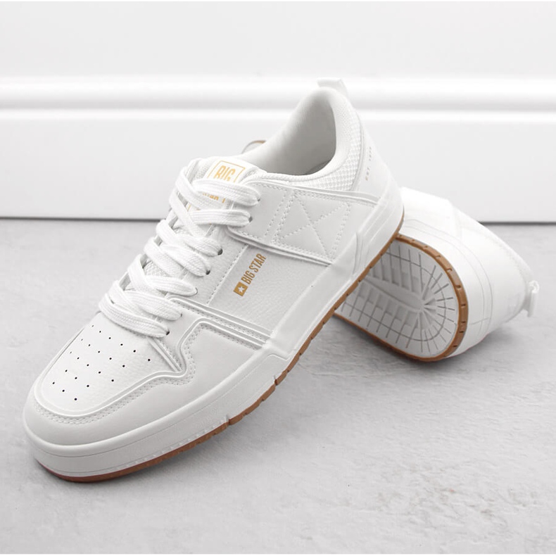 Calçados esportivos masculinos brancos Big Star NN174093 1