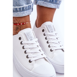 Tênis feminino plataforma Big Star LL274A177 branco 3