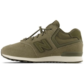 Sapatos isolados New Balance W JrGV574HG1 verde 1