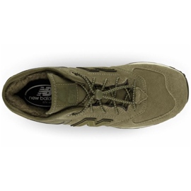 Sapatos isolados New Balance W JrGV574HG1 verde 2