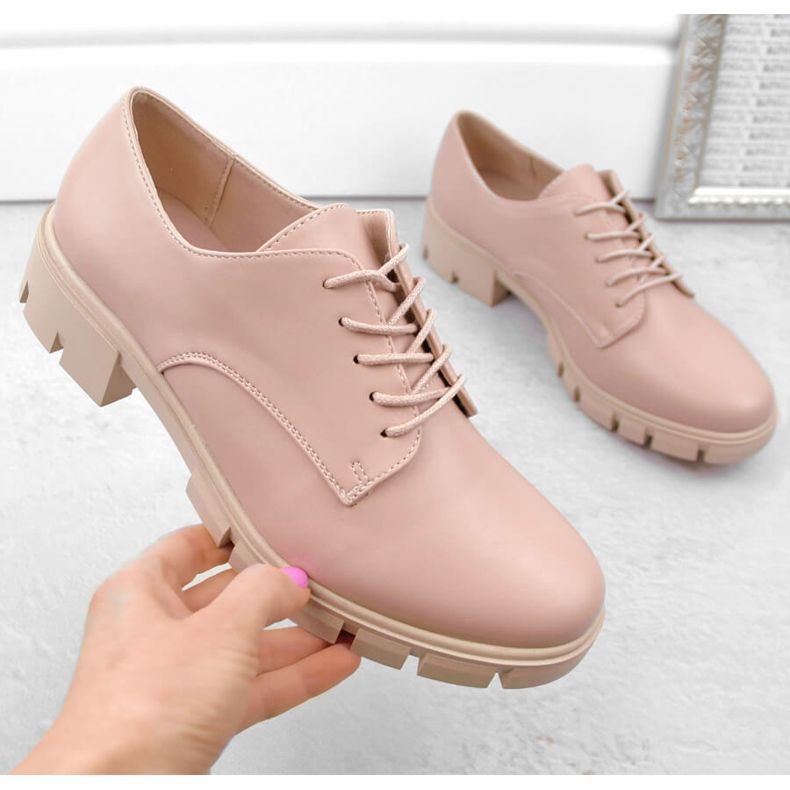 M. DASZYŃSKI Sapatos oxford femininos rosa M.Daszyński MR23119-5 1