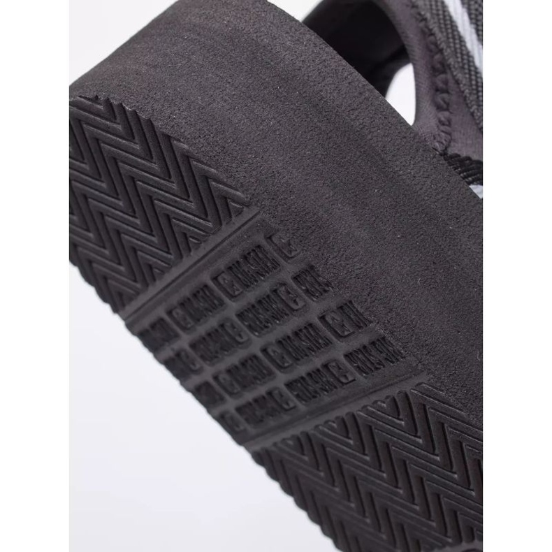 Sandálias femininas de velcro Big Star LL274784 pretas preto 4