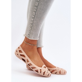 Sapatilhas femininas de borracha Nude Salam bege 2