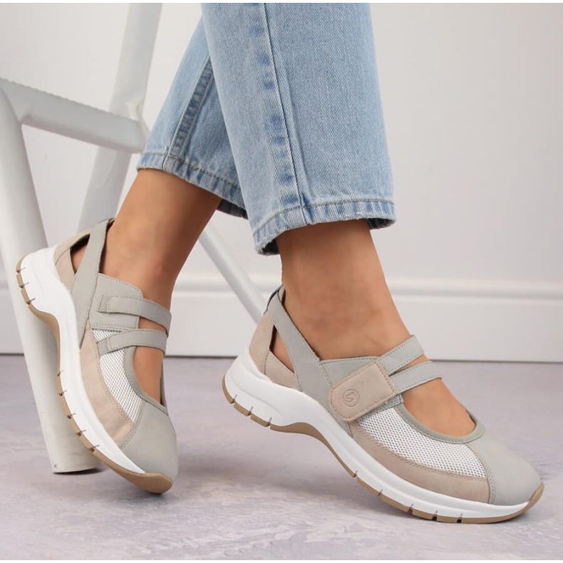 Rieker Sapatos confortáveis ​​de velcro Remonte W RKR660 multicolorido 2
